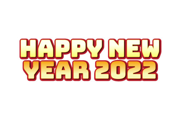 3D Happy New Year 2022 Design Graphic Evaluation