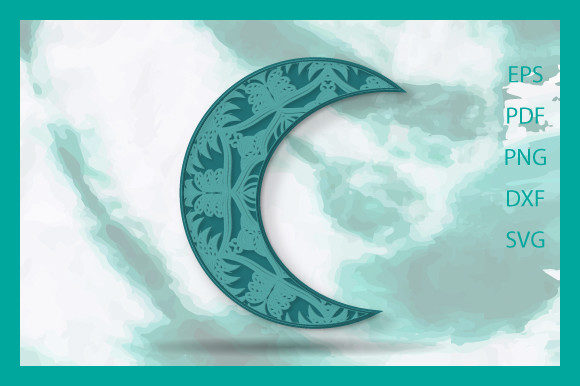 3d Luxurious Moon Floral Layer Design26: A Versatile Asset for Modern Creators