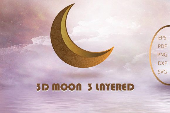 3d Luxurious Moon Layer Mandala Design8: A Versatile Asset for Creative Professionals and Hobbyists