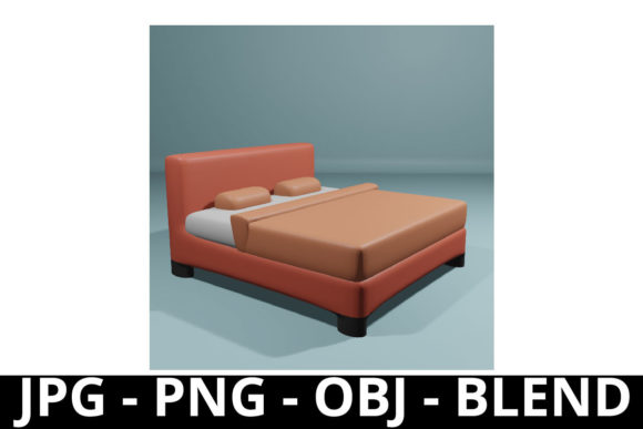 3D Rendering Bed Perfect for Design