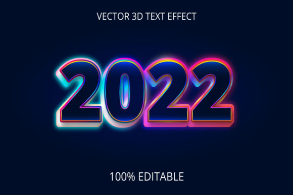 3D Text Effect 2022 Creative Design: Elevating Your Visual Communication