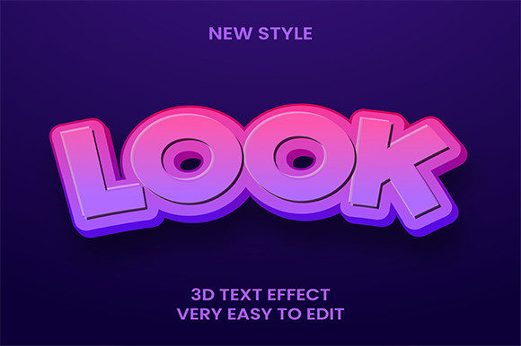 3D Text Effect Graphic Element Design for Professional Workflows