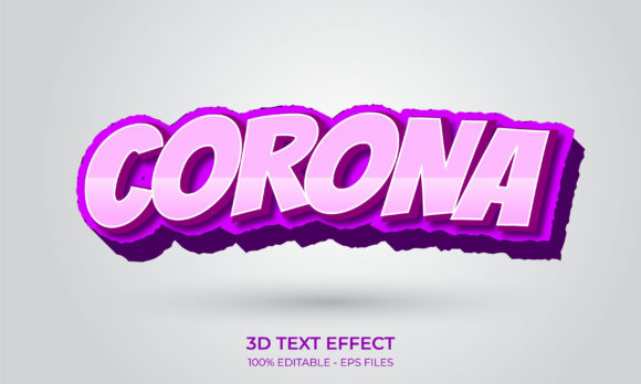 Editable 3d Text Effect corona: Elevating Your Visual Identity with Precision