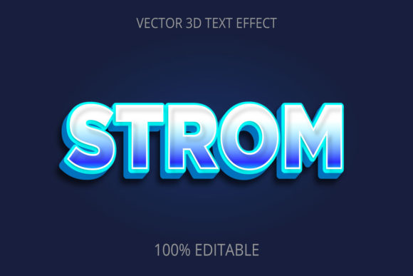 Elevating Digital Branding with the 3D Strom Text Effect Best Design