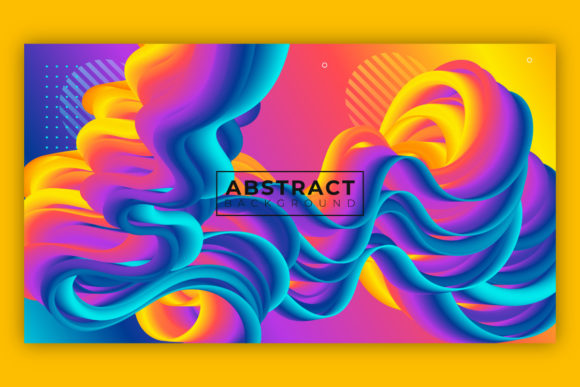 Fluid Abstract 3D Wavy Background