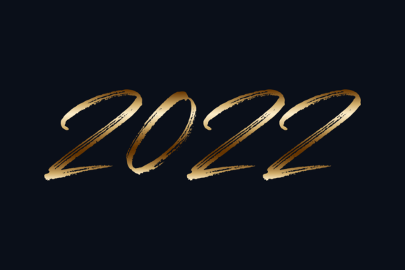 Golden 2022 Brush Calligraphy Font Style: Elevating Your Holiday Design Strategy