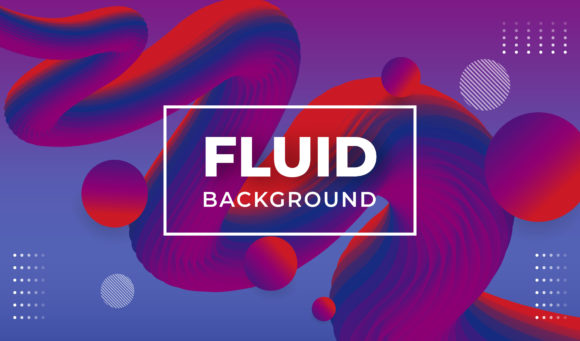 Gradient 3D Fluid Wave Shape Background
