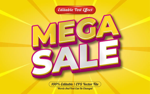 Mega Sale 3D Editable Text Effect: A Comprehensive Evaluation