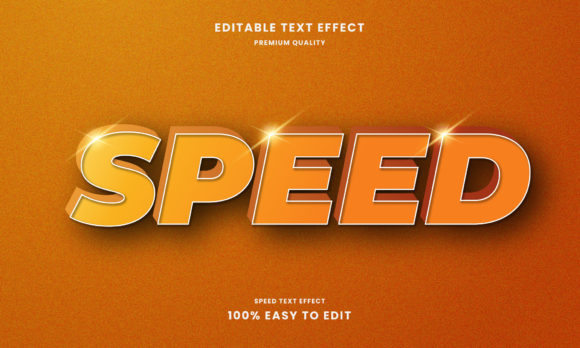 Speed Editable 3D Text Effect for Modern Design